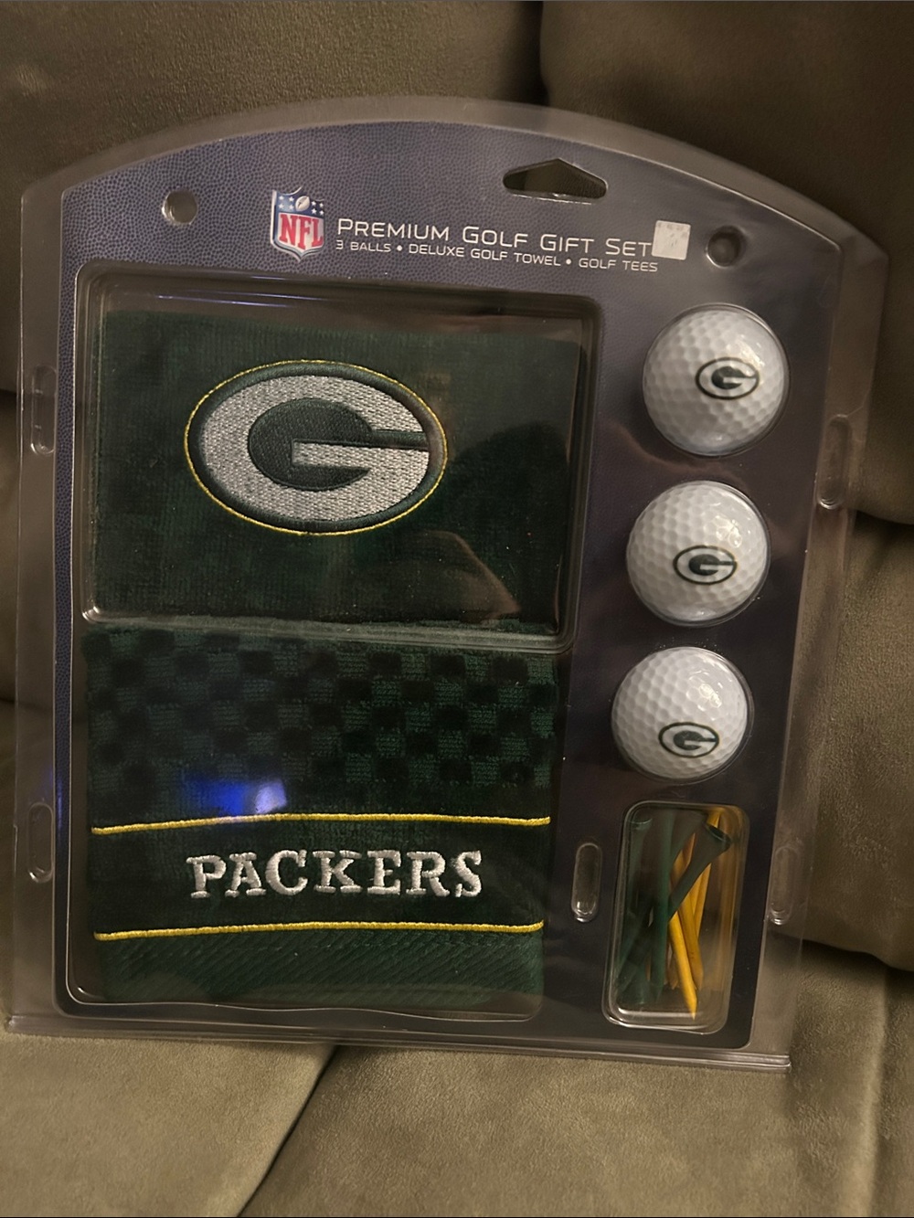 Green Bay Packers NFL Premium Green Golf Gift Set